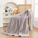 H&B Velveteen Blanket - Luxury Velvet 240 X 220 Home and beyond