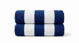 BEACH TOWEL WHITE/ROYALBLUE STRIPE 90X180 CM