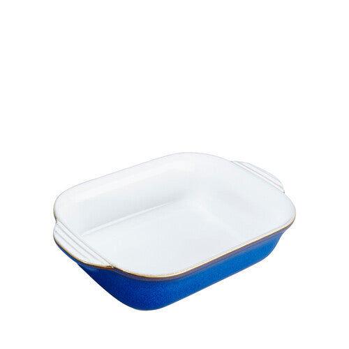 DENBY IMPERIAL BLUE SMALL RECTANGULAR OVEN DISH Denby