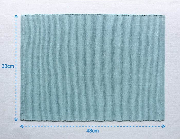 PLACEMATS 4PCS SET SOLID LIGHT BLUE Home and beyond