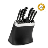 ROBERT WELCH SIGNATURE BLACK KNIFE BLOCK SET 8P WITH SHARPENER