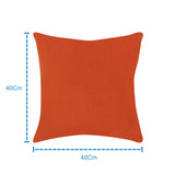 CUSHION COVER 5PCS SET SOLID ORANGE Home and beyond