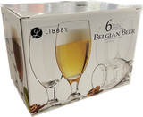 BELGIAN BEER GLASS 3915IN 6 PC SET 14.75OZ/432ML Libbey