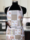 COOKING APRON CHECL FLOWER