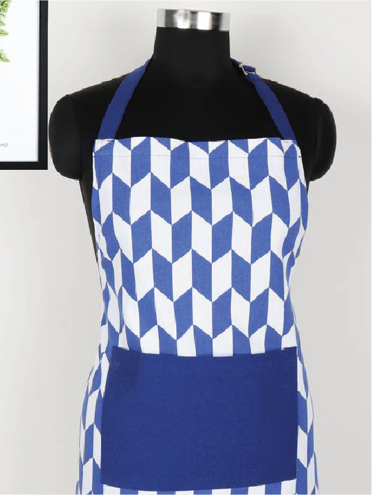 COOKING APRON CLASSIC DIAMOND BLUE Home and beyond