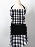 COOKING APRON GINGHAM CHECK WITH SOLID