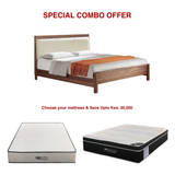Mayfair Chesterfield Bed + H&B Mattress Combo Home and beyond
