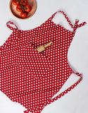 COOKING APRON POLKA DOT RED Home and beyond