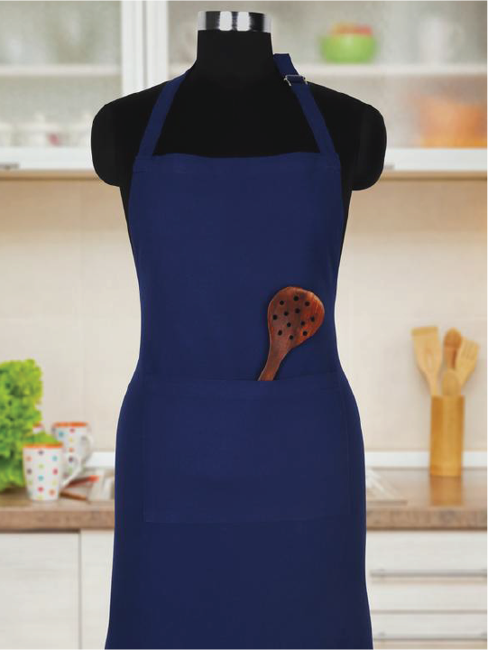COOKING APRON SOLID BLUE Home and beyond