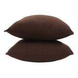 CUSHION COVER 5PCS SET SOLID BROWN Home and beyond