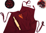 COOKING APRON SOLID MAROON Home and beyond
