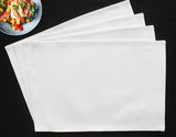 PLACEMATS 4PCS SET SOLID WHITE Home and beyond