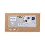 Elements Dark Blue  4 Piece Mug/Beaker set Denby