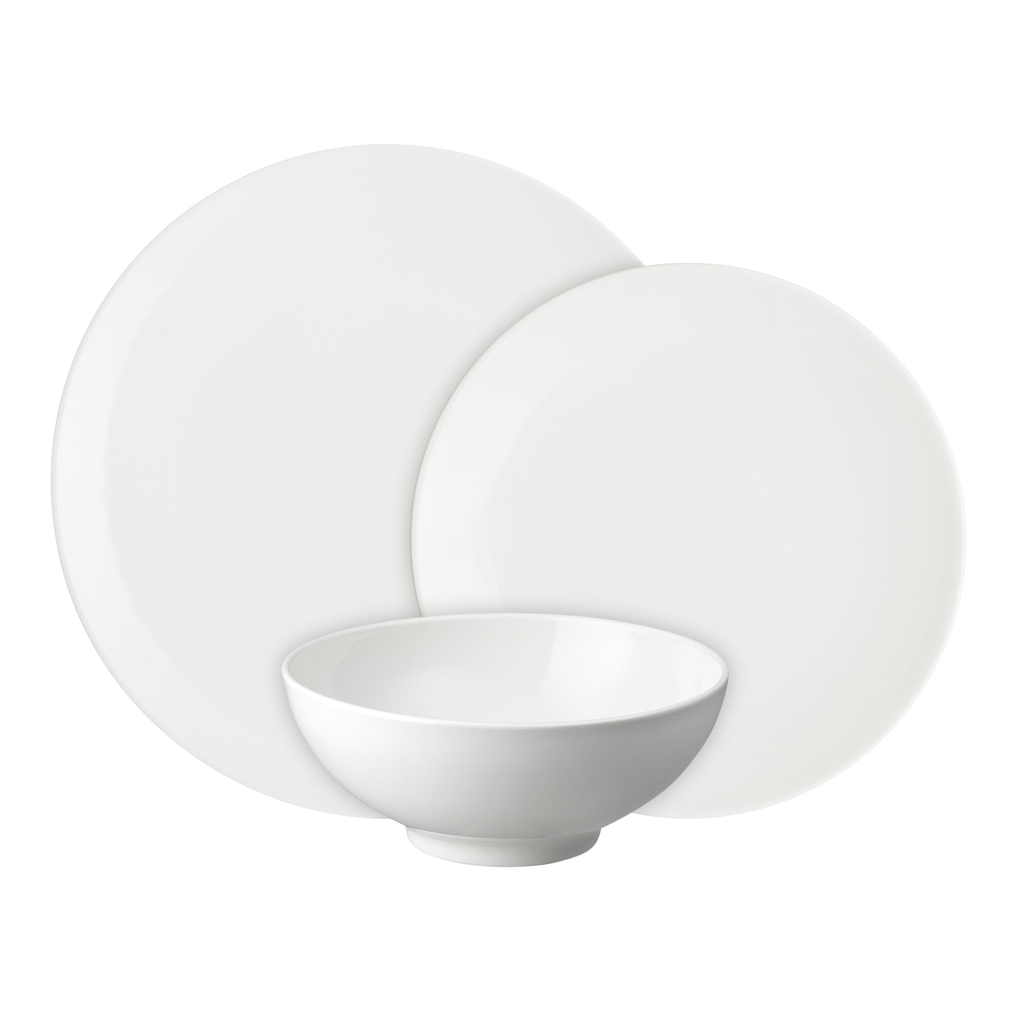 Porcelain White 12 piece Tableware Set Denby