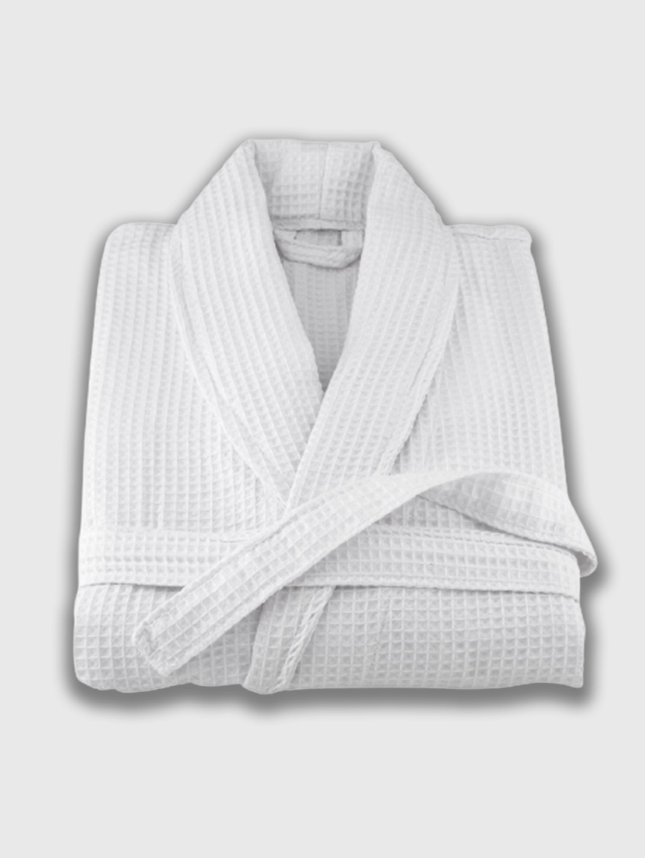 100% Cotton Waffle Bathrobes White – Home and beyond
